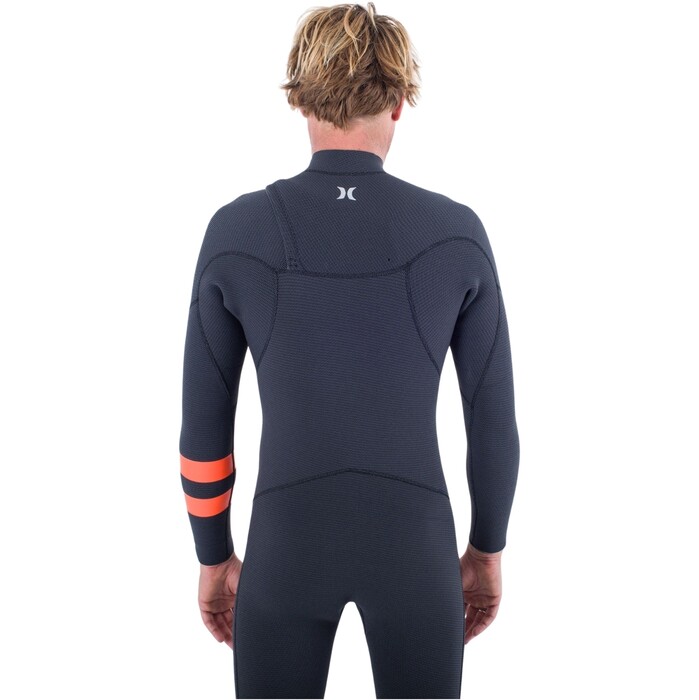 2024 Hurley Mens Plus 5/3mm Chest Zip Wetsuit MFS0012504 - Black / Graphite